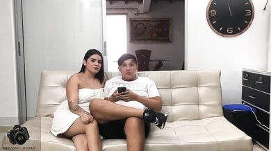 Melanie Caceres starved husband's best friend huge cock gets destroyed missionary