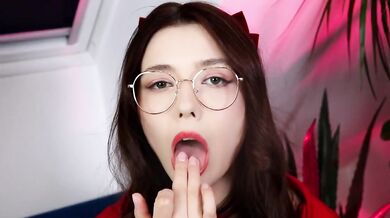 Tight panties glistening as fingers dive deep into innocent little red's pussy