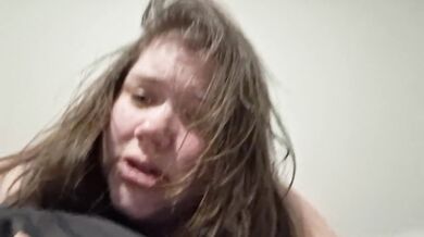 Massive dragon dildo wrecks BBW moms tight ass raw