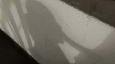 Cheating wife gets mouth stuffed and tits fucked while smoking on porch