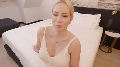Noisy neighbor gets lucky with milf Kiara Lord huge tits and wet pussy