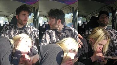 Car blowjob with cum in mouth deep throat berlin public toussik