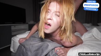 Amateur redhead teen gets destroyed with big tits choked raw hardcore screaming