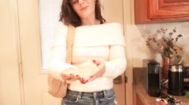 Fiancé gets creampie before wedding with Aaron Stone hairy pussy makes her gush