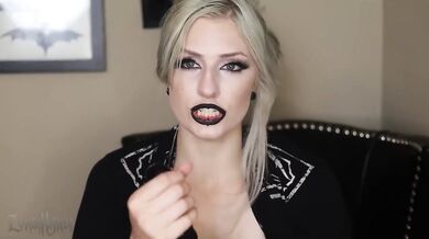 Therapist ruins blonde alt girl with dildo and dirty talk until she’s cumming hard
