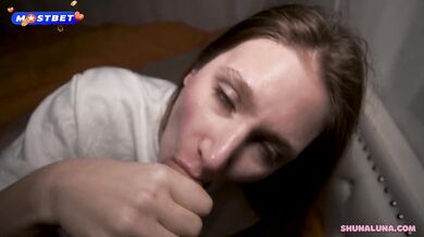 Relaxing with my vibrator ruined when he stuffed my mouth with his throbbing cock