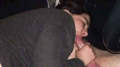 Manon the French whore chokes on cum and money for strangers