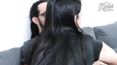 Watch me destroy my wet pussy with stepbrother rough hardcore sex