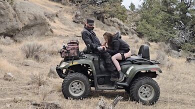 Missionary outdoors no condom 18yo fishnets boots 20yo teasing exhibitionist rough climax