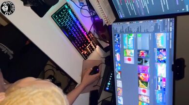 Lil D pokes baldheaded baddie Aliyah Hadid riding his fat dick while slurping titty milk