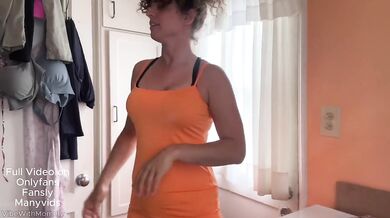 Stepmom's Big Ass Laundry Day Rough Fucking and Face Fucking