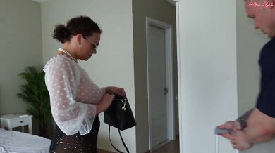 Hot Wife Gets Fucked Hard Ass to Mouth Creampie Threesome