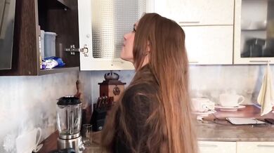 She ruined the obedient inspector with her anal and deep throat