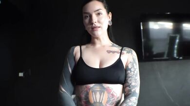 His Slut Girlfriend Sucked Him Raw Missionary POV Blowjob Tattooed GF