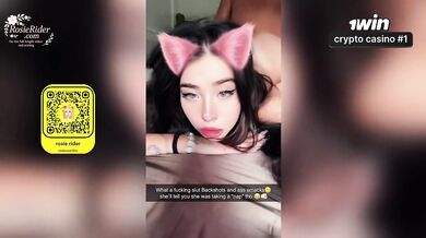 Best friend destroyed his slut girlfriend riding doggystyle POV on snapchat