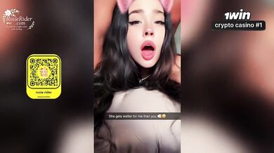 Best friend destroyed his slut girlfriend riding doggystyle POV on snapchat
