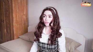 Haunted doll gets face fucked raw on Halloween night