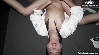 Pinned Down Asian Teen Fucked Rough By Her Trainer