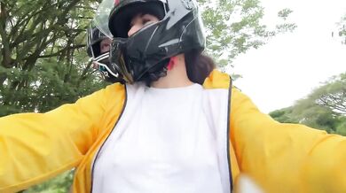 Public 18 year old latina without bra gets cummed raw