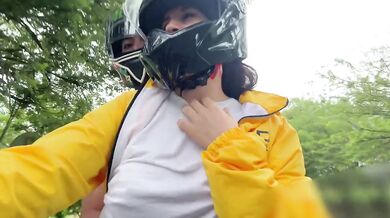 Public 18 year old latina without bra gets cummed raw
