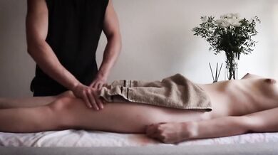 Massage gone wild destroyed her small tits gushing orgasm