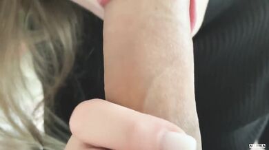 Brunette teen destroys teacher after class tight pussy leaks in 4k