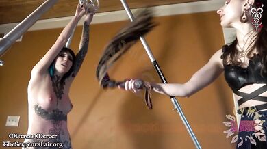 Tattooed Lesbian Slut Total Domination of Coral Carnival by Cruel Mistress Mercer