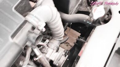Office fuck with hot auto mechanic พนักงานออฟฟิศขี้เงื่ยนกับช่างซ่อมรถจอมหื่น