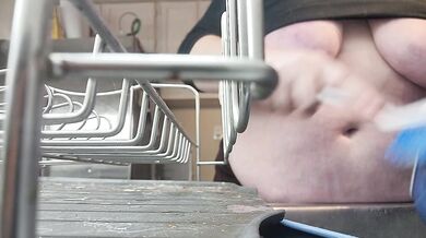 What would you do to this NAUGHTY MILF Washing dishes like this?