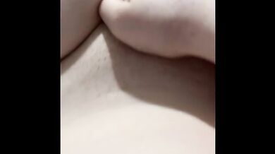 Cute pussy bursting to pee creams and pisses all over dildo.