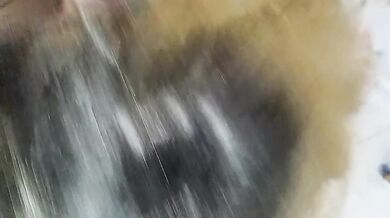 She fucked deliciously until the end to get cum inside her gaping little asshole.