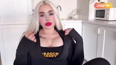 Hot blonde milf offers her body to desperate friend rough doggy cowgirl fuck with huge tits