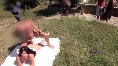 Alexandra Wett Public Gangbang Creampie Gangbanged on the Beach