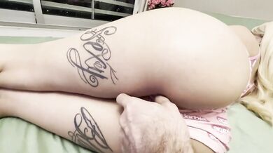 Stepmom’s Slutty Step Sister Lana Myers begs for thick cock between her fake tits
