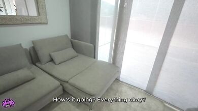 My psychologist gives the best footjobs while I cum on her ass
