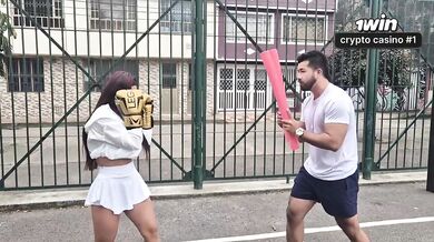 My horny coach makes me cum so hard he blows inside my tight ass