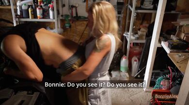 Real wife gets destroyed by hubby in garage quickie creampie blowout