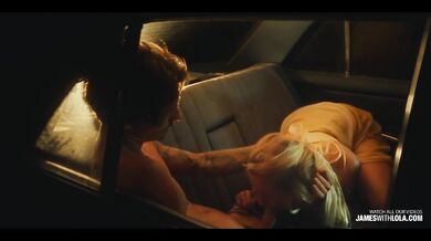 Hot romantic couple destroyed in vintage car backseat south Portugal