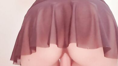 Tight Japanese Wife Squirts Hard While Dildo Fucks Her Raw