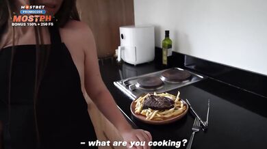 My stepsister’s juicy ass got fucked raw in the kitchen moaning thick cock deep