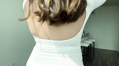 Erika Kay’s see through dress gets trashed by her big tits in 4K