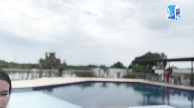 Poolside paradise with a Sunday dick session