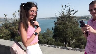 Bisexual Threesome destroyed my tiny tight girlfriend with my big cock