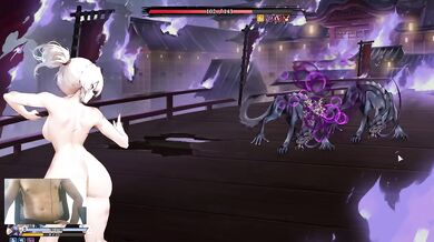 Blonde succubus kunoichi wrecks big dick worshipping her feet while force creampie