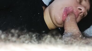Best blowjob ever Asian POV deep throat gagging sloppy wet spit rough cumshot
