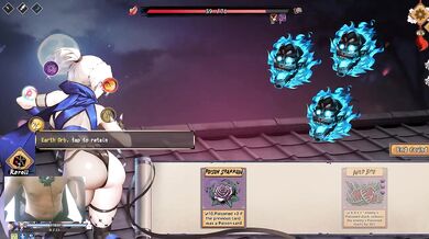 Look at her demon face while we brutalize her tight kunoichi pussy
