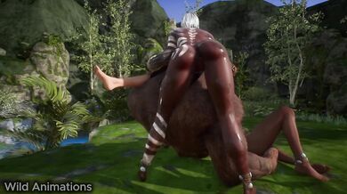 Minotaur wrecks 5 sluts in wild 60fps HD orgy