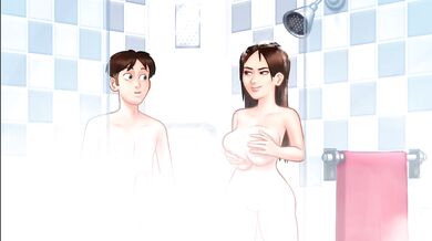 Step Mom's Summertime Surprise destroys the Mood new cartoon Hentai game with big boobs bhabhi