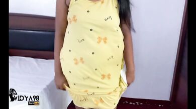 Sri Lankan ex GF gets destroyed in hotel Hardcore fuck with big tits cum on belly