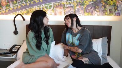 My cheating GF joins my stepsis in a wild threesome gangbang